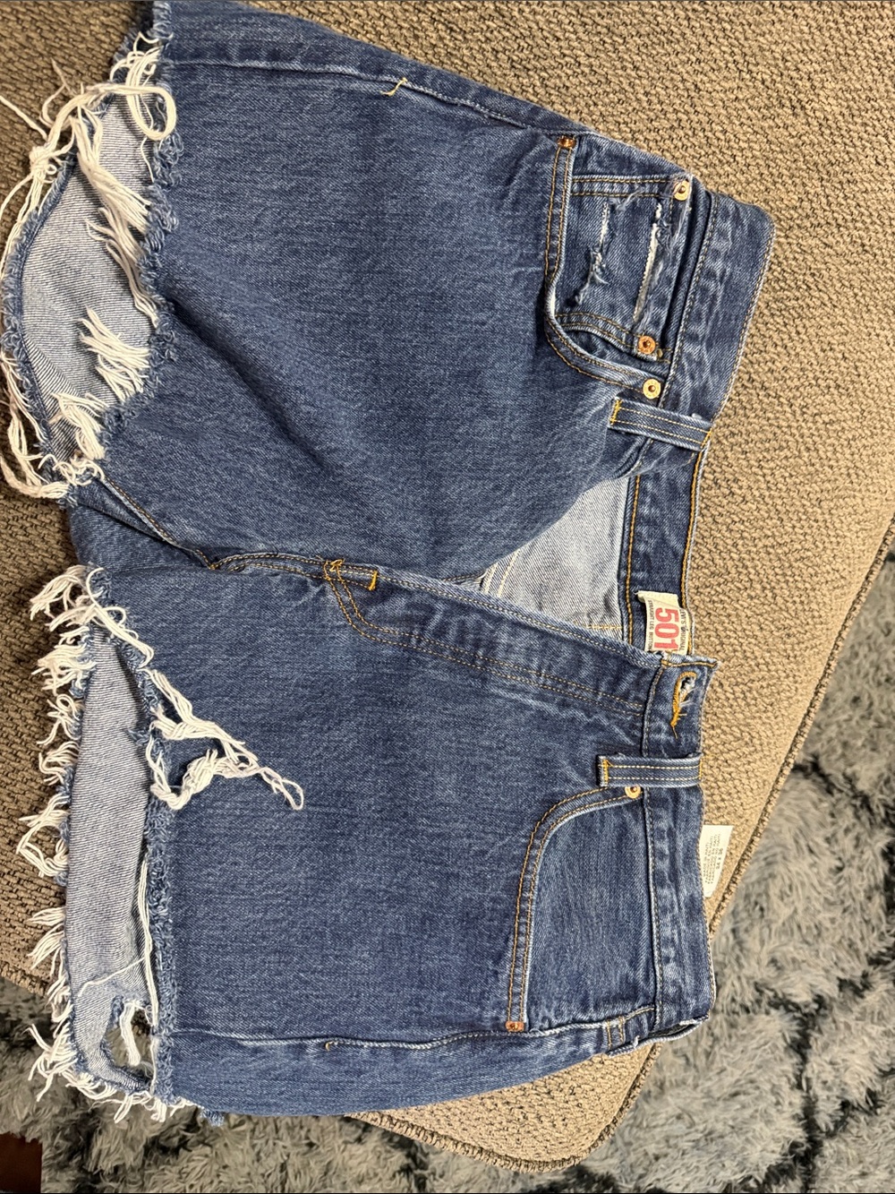 501 denim shorts